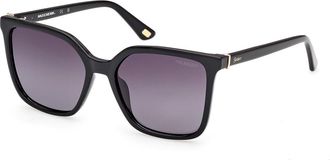 Skechers SE00168 Polarized 01D Womens Sunglasses Black Size 53
