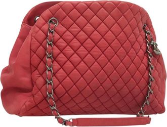 Chanel Matelasse Chain Shoulder Bag Leather Pink Leather Handbag (Pre-Owned)