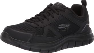 Skechers Mens Track-scloric 52631-bbk Low-Top Sneakers, Black, 8.5 UK