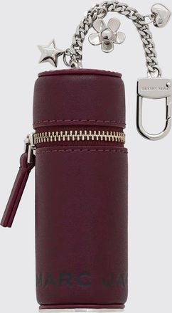 Marc Jacobs Portachiavi The Lipstick in pelle a forma cilindrica con charm e zip