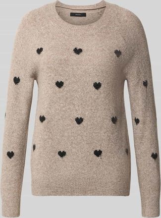 Vero Moda Regular Fit Strickpullover mit Raglanärmeln Modell DOFFY in Taupe, Größe XS