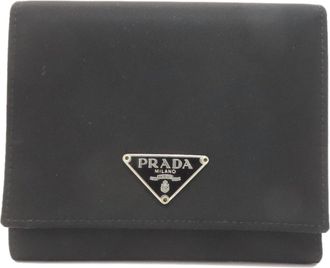 Prada Black Nylon Wallet (Tri-Fold) (Pre-Owned)