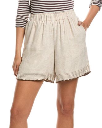 Nanette Lepore Linen-Blend Short