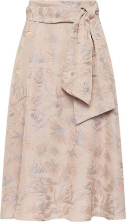 Maliparmi Breeze d&Eacute;t&eacute; Rok - Dames - Midirokken - Beige - M - Polyester - Rokken