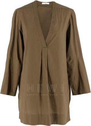 Tome Poplin V-Neck Tunic Size M