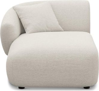 Castlery Auburn Left Chaise Customized, Performance Classic Twill Cream, Spill Resistant, Modular Sofa for Living Room, Castlery