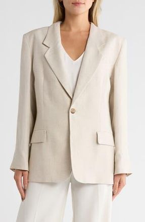 Frame Denim The Grandfather Blazer in Flax at Nordstrom Rack, Size Large