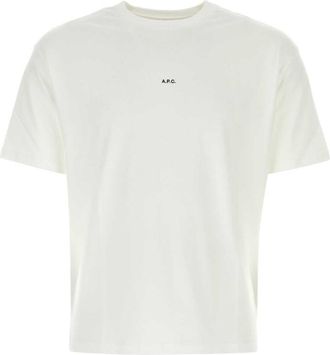 A.P.C. White Logo T-shirt
