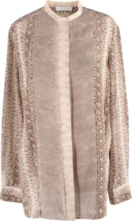 Chlo&eacute; snakeprint silk blouse Size L