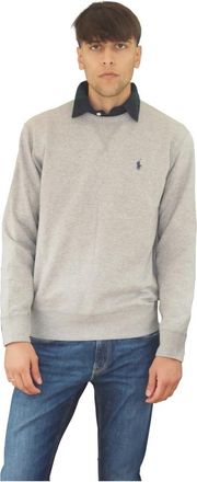 Ralph Lauren Crewneck Sweatshirt - Heren - Sweatshirts - Grijs - M - Katoen - Hoodies & sweatvesten