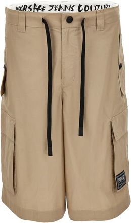 Versace Jeans Couture Korte Broeken, Heren, Bruin, M, Nylon, Shorts