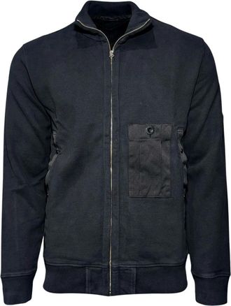 Ten c Sweatshirt met rits - Heren - Vesten met rits - Blauw - M - Hoodies & sweatvesten