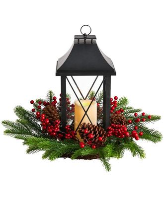 Nearly Natural Holiday Christmas Arrangement