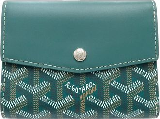 Goyard Green Pvc Leather Wallet (Tri-Fold) (Pre-Owned)
