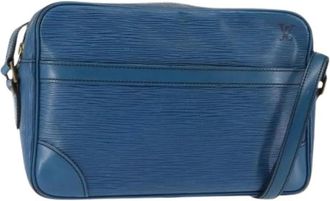 Louis Vuitton Pre-owned Vintage Cross Body Bag - Dames - Vintage Schoudertas - Blauw - ONE Size - Leer - Vintage
