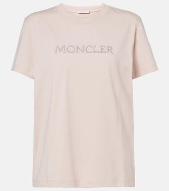 Moncler T-shirt in jersey di cotone con logo