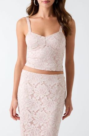 Guess Katrina Lace Camisole in Pink at Nordstrom, Size X-Small