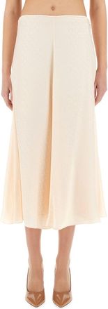 Fendi Womens 100% Silk Skirts - Ivory - Size EU 36 (Womens)