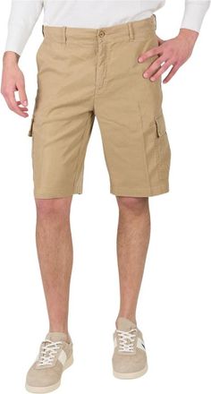 AT.P. CO Beige cargo shorts voor heren - Heren - Korte Broeken - Beige - 3XL - Linnen - Korte Broeken