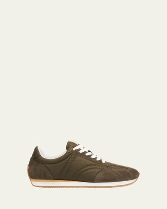 Toteme Suede Retro Runner Sneakers