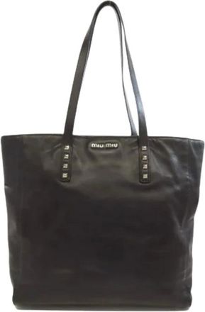 Miu Miu Pre-owned Tote Bags, female, Black, Size: ONE SIZE Pre-owned Tote bag
