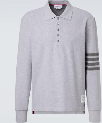 Thom Browne Polo 4-Bar in piqu&eacute; di cotone
