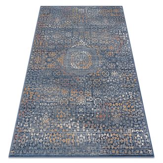 RugsX Rugsx - Alfombra Nain Ornamento 7708/51911 Azul Oscuro / Orange Blue 80x150 Cm