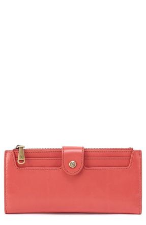 Hobo Dunn Leather Continental Wallet in Pink Mirage at Nordstrom