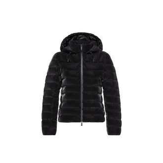Moncler Moncler Tr&egrave;fle Hooded Short Down Jacket, Women, Black, Size: 00