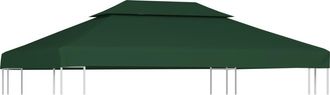 vidaXL Vidaxl - Cubierta De Repuesto De Cenador 310 G/m&sup2; Verde 3x4 M Verde