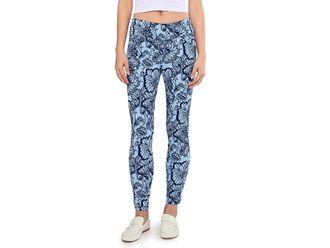 Lilly Pulitzer Upf 50 Luxletic Corso Pants Womens Casual Pants Starlight Navy Proud As A Peacock Stripe Golf : 12 28, Polyester/Spandex