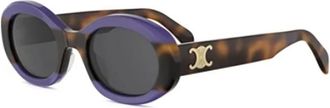 Celine Triomphe Zonnebril - unisex - Zonnebrillen - Blauw - 52 MM - Accessoires