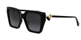 Fendi FE40161I 01B Womens Sunglasses Black Size 54