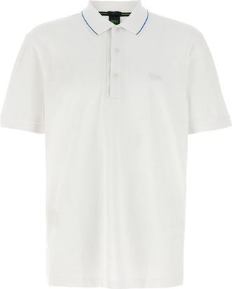 HUGO BOSS White Logo polo