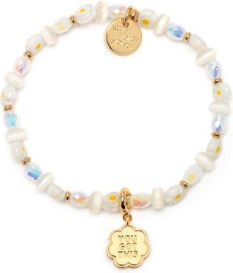 Little Words Project You Got This Beaded Charm Bracelet in Gold at Nordstrom, Size Small/medium