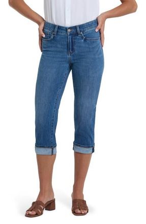 NYDJ Marilyn Cool Embrace Straight Crop Jeans in Wild River at Nordstrom, Size 6P