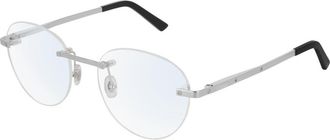 Cartier Santos de Cartier Demo Round Mens Eyeglasses CT0109O 002 53