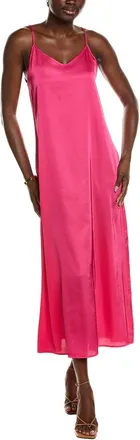 POINT Point Satin Slip Dress
