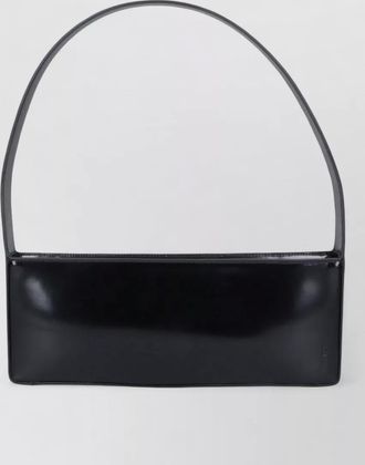 Jil Sander monolith east-west leather clutch bag