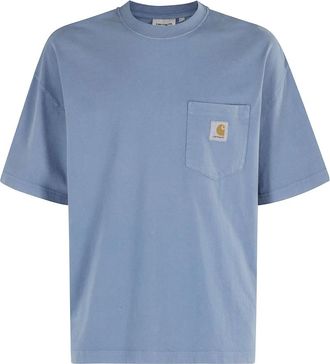 Carhartt Work in Progress Hudson Pocket T-Shirt - Heren - T-shirts - Blauw - L - Katoen - Tops