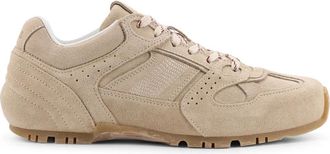 Alohas Stijlvolle Sneakers met Su&egrave;de Details - Dames - Sneakers - Beige - 37 EU - Su&egrave;de - Schoenen