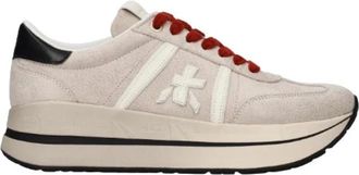 Premiata Bethcoin 8697 - Dames - Sneakers - Beige - 36 EU - Leer - Schoenen