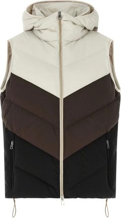 Kiton Chevron Quilted Vest - female - Kiton - Waistcoats - Multicolor - 2XS - Jackets