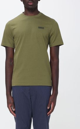 Barbour T-shirt in cotone con logo