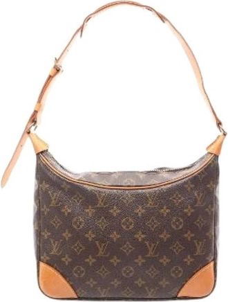 Louis Vuitton Pre-owned Monogram Schoudertas - Dames - Vintage Schoudertas - Bruin - ONE Size - Leer - Vintage