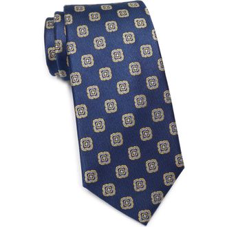 Duchamp Medallion Silk Tie in Navy at Nordstrom Rack