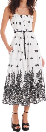 Allison New York Dover Dress In White/black