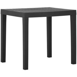 vidaXL Tavolo da Giardino Grigio 79x65x72 cm in Plastica - Vidaxl