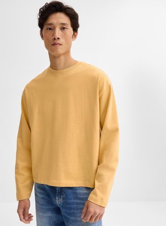 Le 31 Mens Long-sleeve organic cotton T-shirt Oversized fit