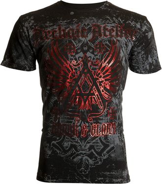 Xtreme Couture Archaic by Affliction Mens T-Shirt Achilles Black, Black, 3XL